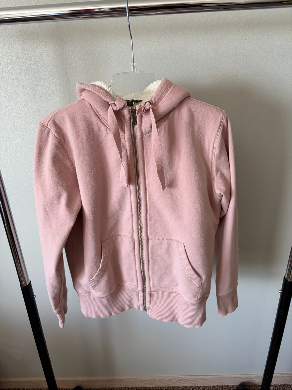 Eddie Bauer Light Pink Sherpa-Lined Jacket
